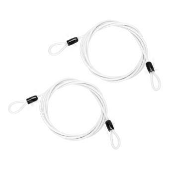 5/32" Dia Vinyl Gecoat Roestvrijstalen Kabel met Lussen, 2 Stuks 2,13 m (79")