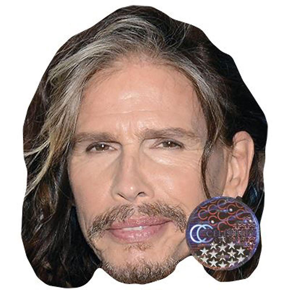 Steven Tyler Celebrity Mask, Flat Card Face