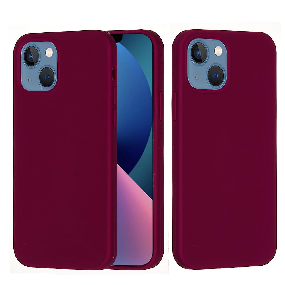 Solid Color Silicone Phone Case For iPhone 14 Plus