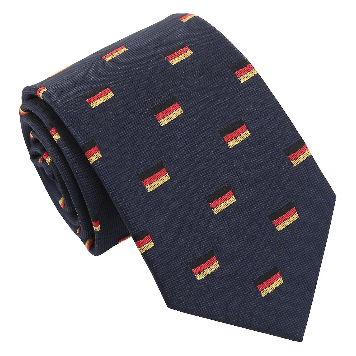 Navy Blue German Flag Tie