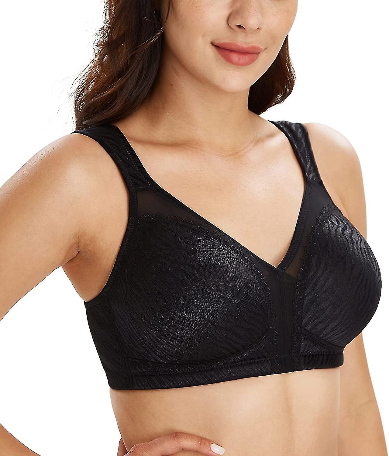 Full Coverage Non Padded Wireless Minimizer Bra Women's Plus Size Bras