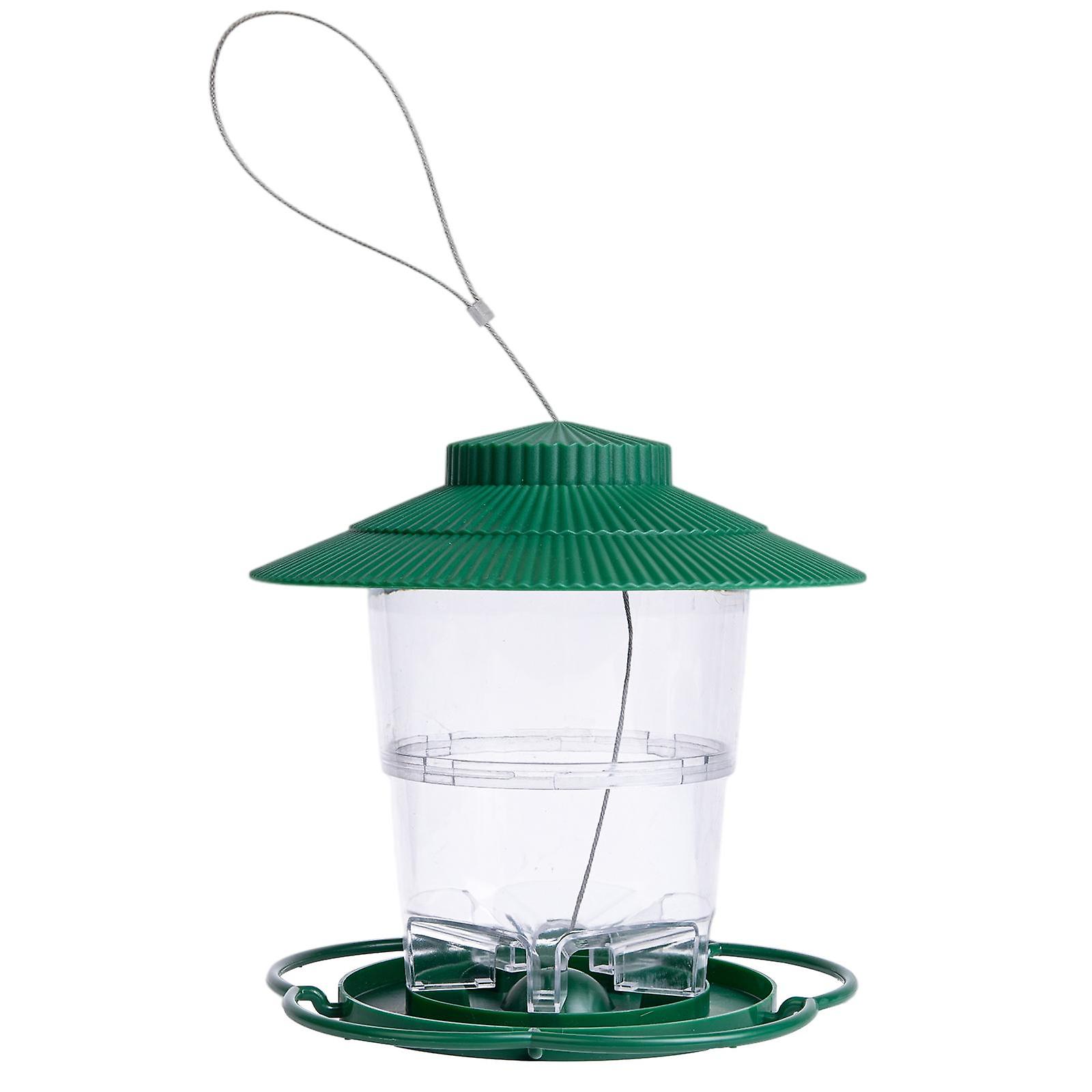 Outside Retractable Wild Bird Feeder Squirrel Proof Porch Patio Green