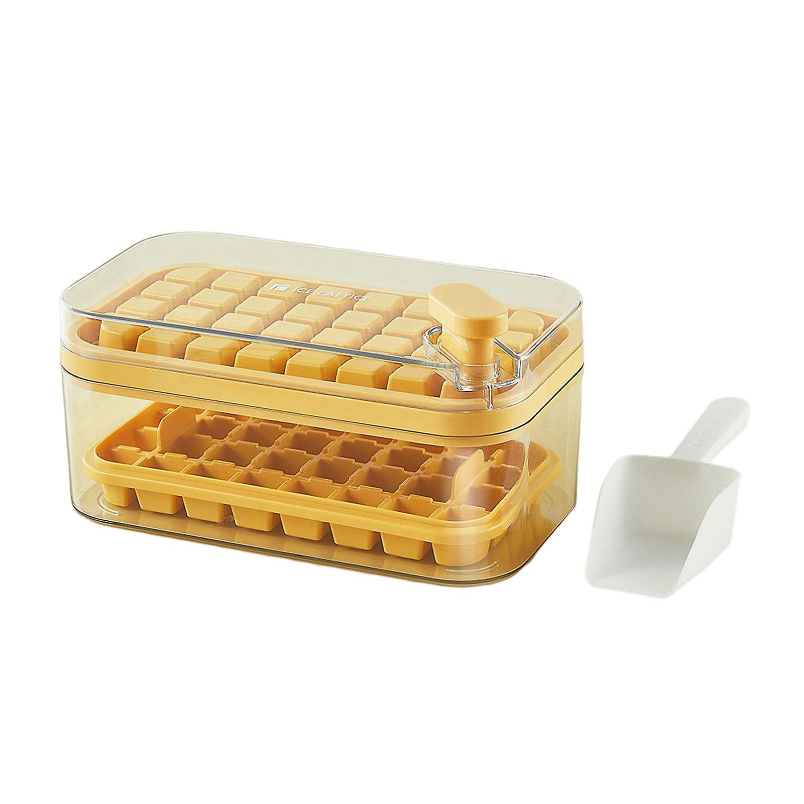 Pp Diy Ice Cube Template Mould Flexible Easy Release Ice Mould Storage Box For Iced Cold Brew Coffee