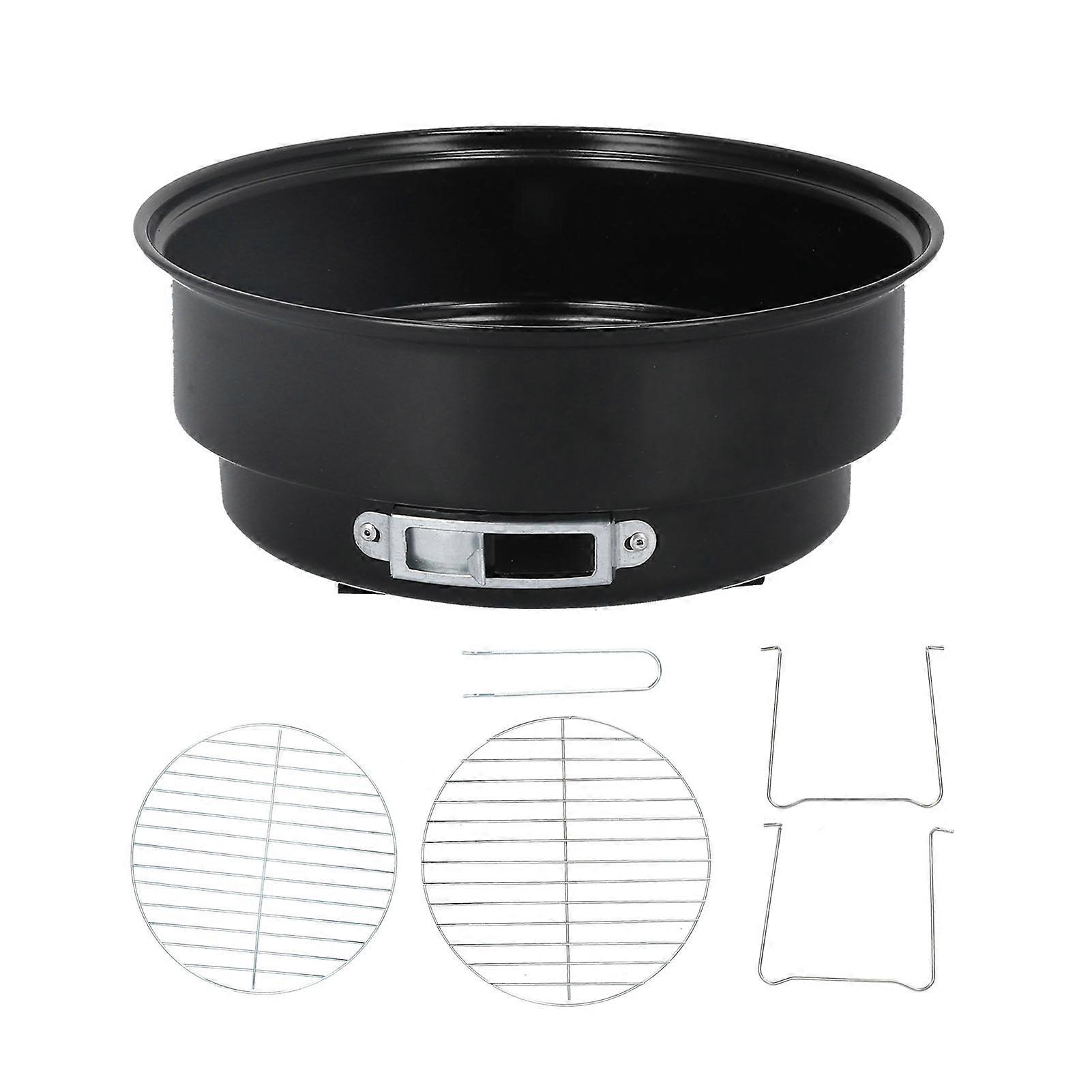 Mini Portable Round Charcoal Grill for Home Kitchen BBQ Picnic Camping