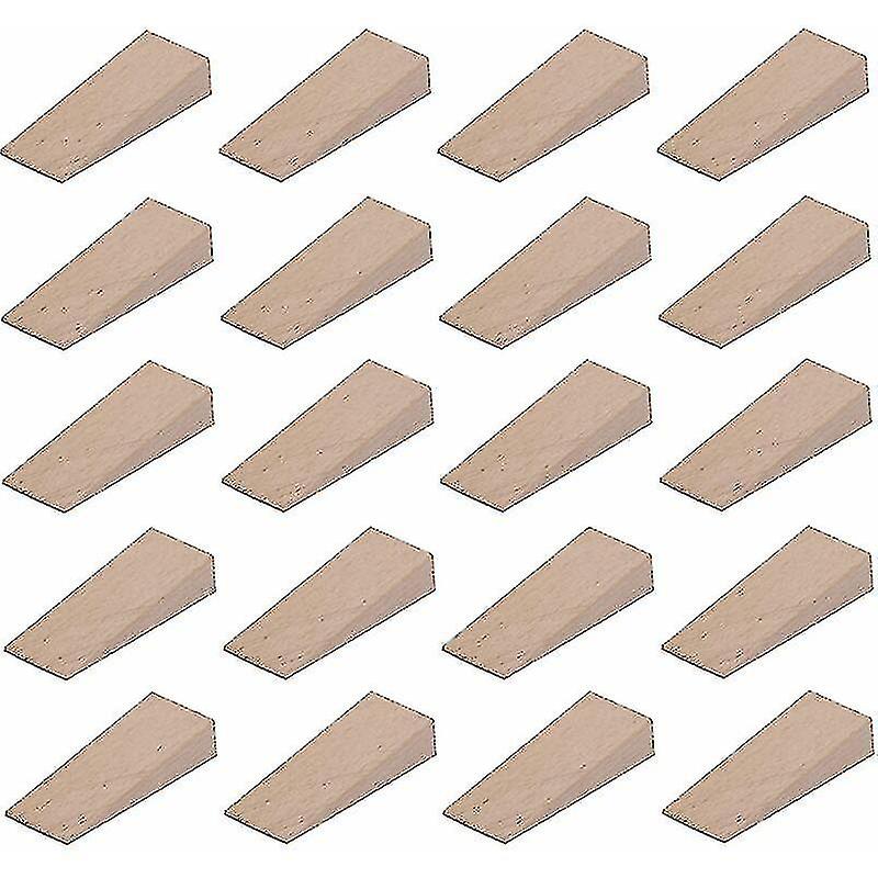 20x إسفين خشبي عالمي 55 مم × 20 مم × 6 مم