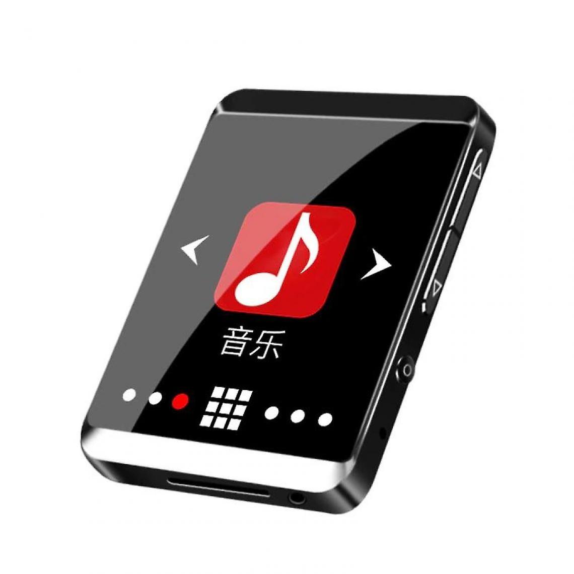 M5 مشغل بلوتوث MP3 يعمل باللمس الكامل 8 جيجا بايت مقاطع رياضية ميني MP3 موسيقى مع FM ، تسجيل ، كتاب إلكتروني ، ساعة ، عداد الخطى |(أسود)