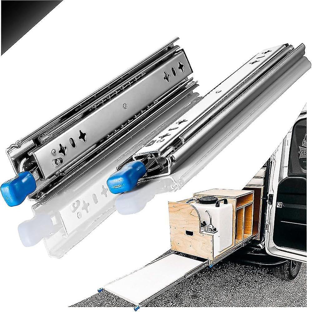 Heavy Duty Drawer Slides 300mm With Lock, Extension Locking With Lock Heavy Duty Drawer Slides Drawer Rail Side Mounted Load Capacity 120kg, 1 Pair
