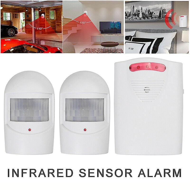 Wireless PIR Driveway Alert Sensor Security Garage Alarm System Weatherproof
