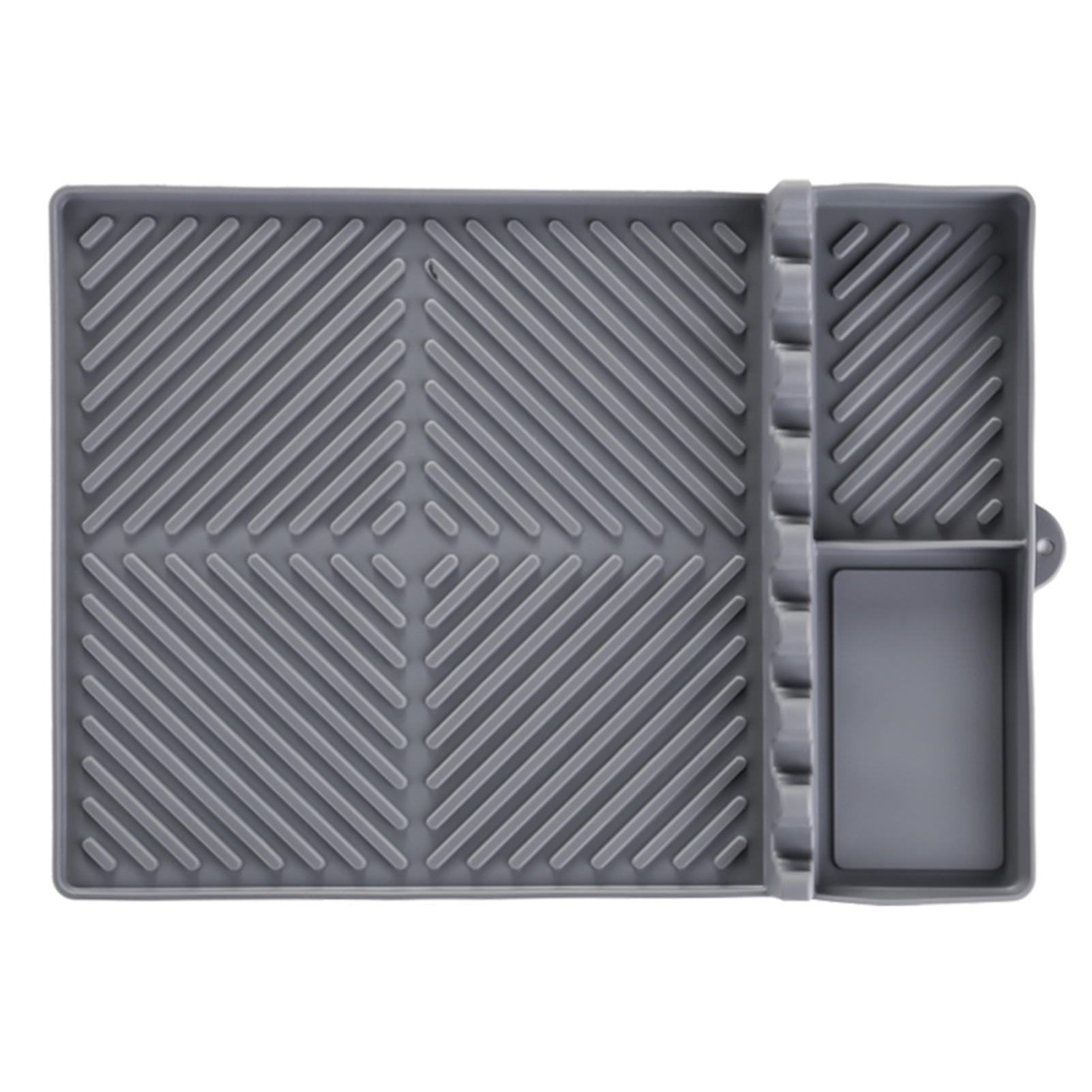 Silicone Griddle Tools Mat Large Spatula Mat With Hanging Hole Non-slip Heat-resistant Countertop Bbq Grill Tool Rest Pad