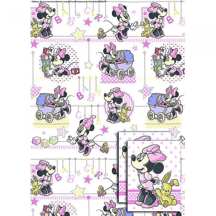 Disney Minnie Mouse Gift Wrap Sheets (Pack of 2)
