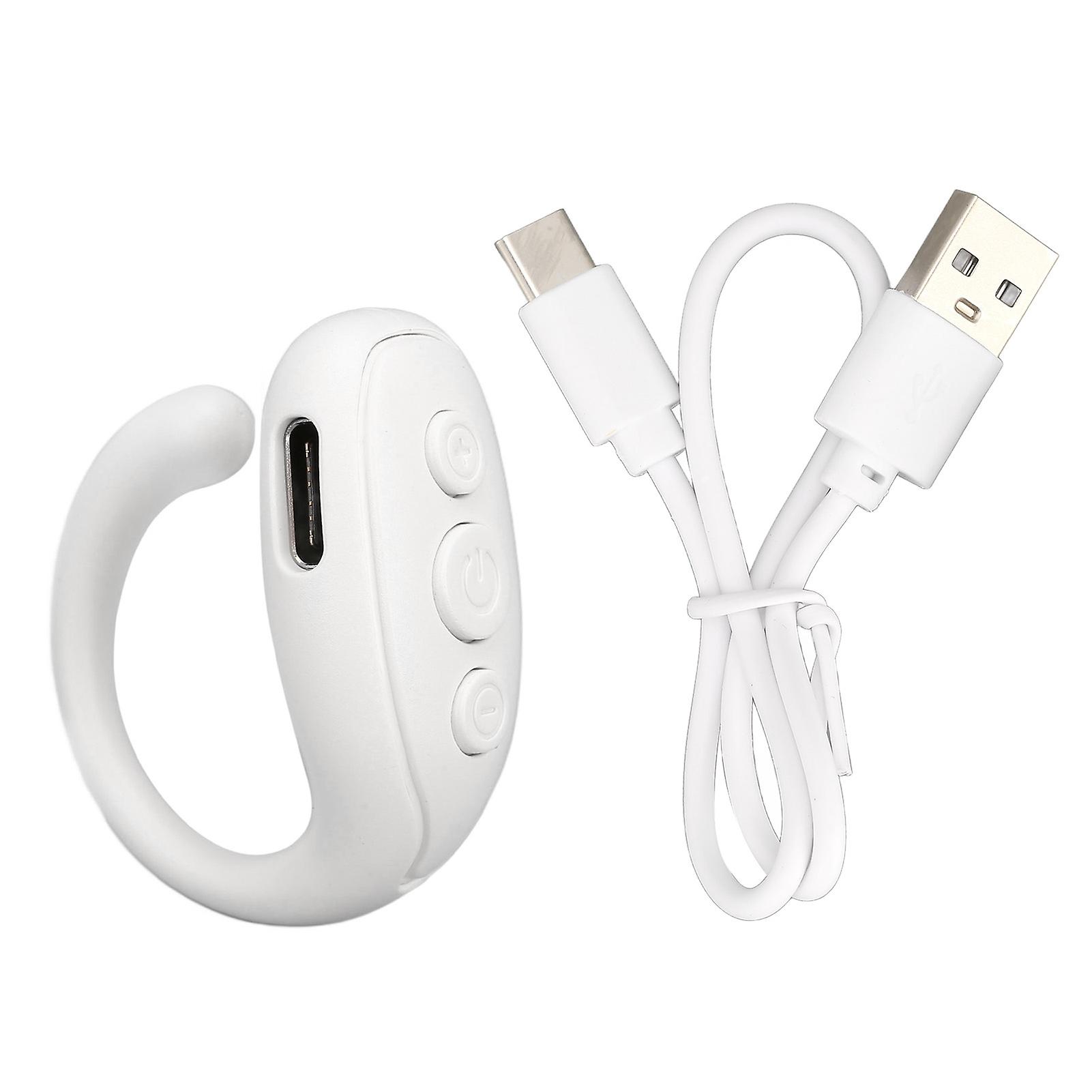 Mobile Phone Bluetooth Remote ABS Ring Shape Long Battery Life Camera Remote Shutter for Tablet White