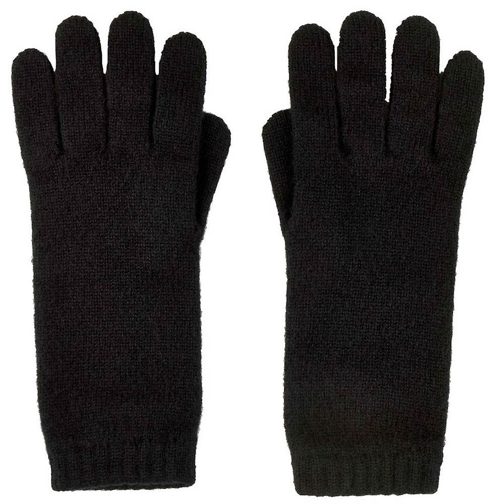 Johnstons of Elgin Short Cuff Gloves - Black