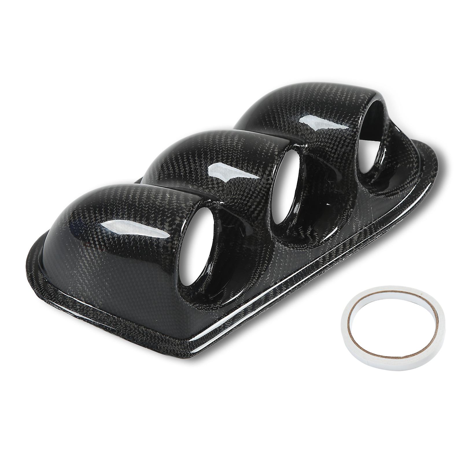 Support de compteur triple en fibre de carbone de 52 mm pour tableau de bord Mitsubishi Lancer EVO 7e, 8e, 9e, conduite à droite (2001-2007)