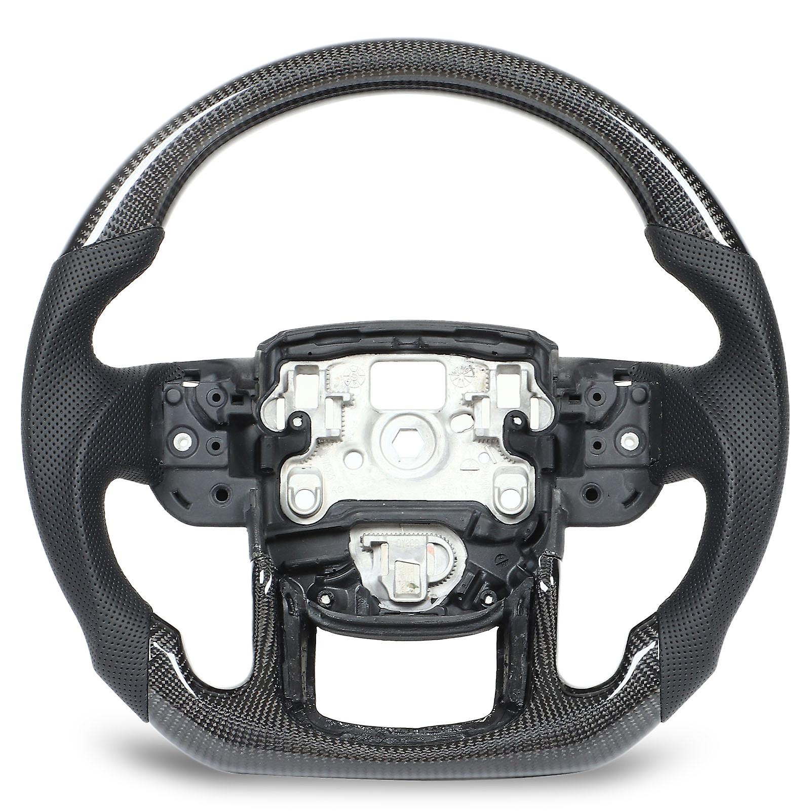 Custom Carbon Fiber Steering Wheel Perforated Leather Replacement for Land Rover Range Rover Sport L494 2014‑2022