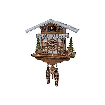 Engstler - 358 Q - Cuckoo Clock - Quartz - Walnut