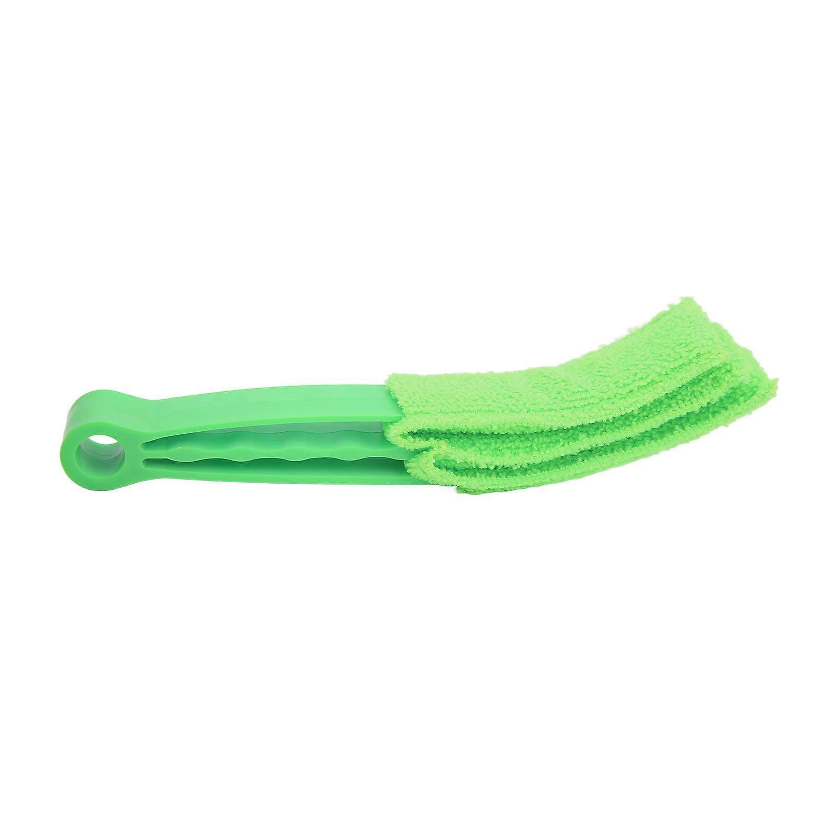 Car Air Vent Duster - Green Microfiber Cleaning Tool for Blinds