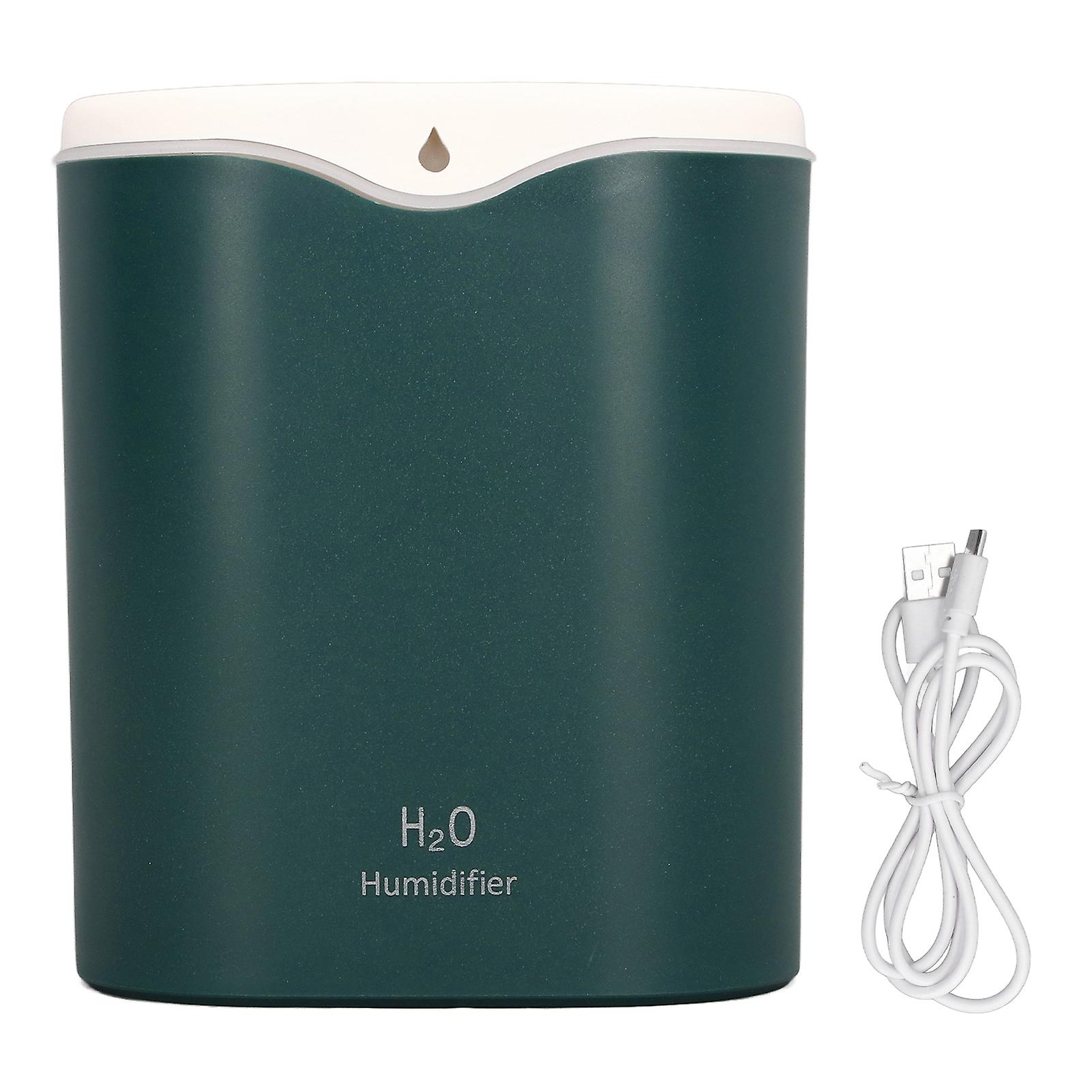 Desk Humidifier 2L Water Tank 2 Mode USB Port Dual Sprayer 12 Hours Moisturizing USB Humidifier for Bedroom Office Dorm Forest Green