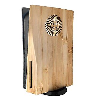 Wood Color Faceplate With Cooling Vents For Disc Edition Dustproof Protective Cover Shell For Game