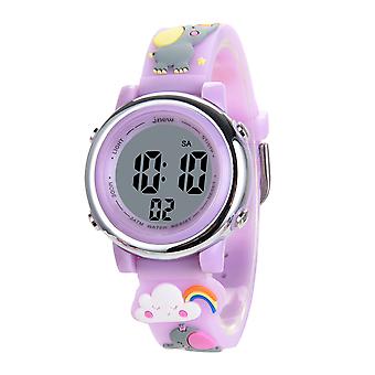 SUJI Kids Watch Cartoon 3D Digital Sport Watch with 7 Color Lights and Alarm- Gifts for Boys Girls Child Wristwatch