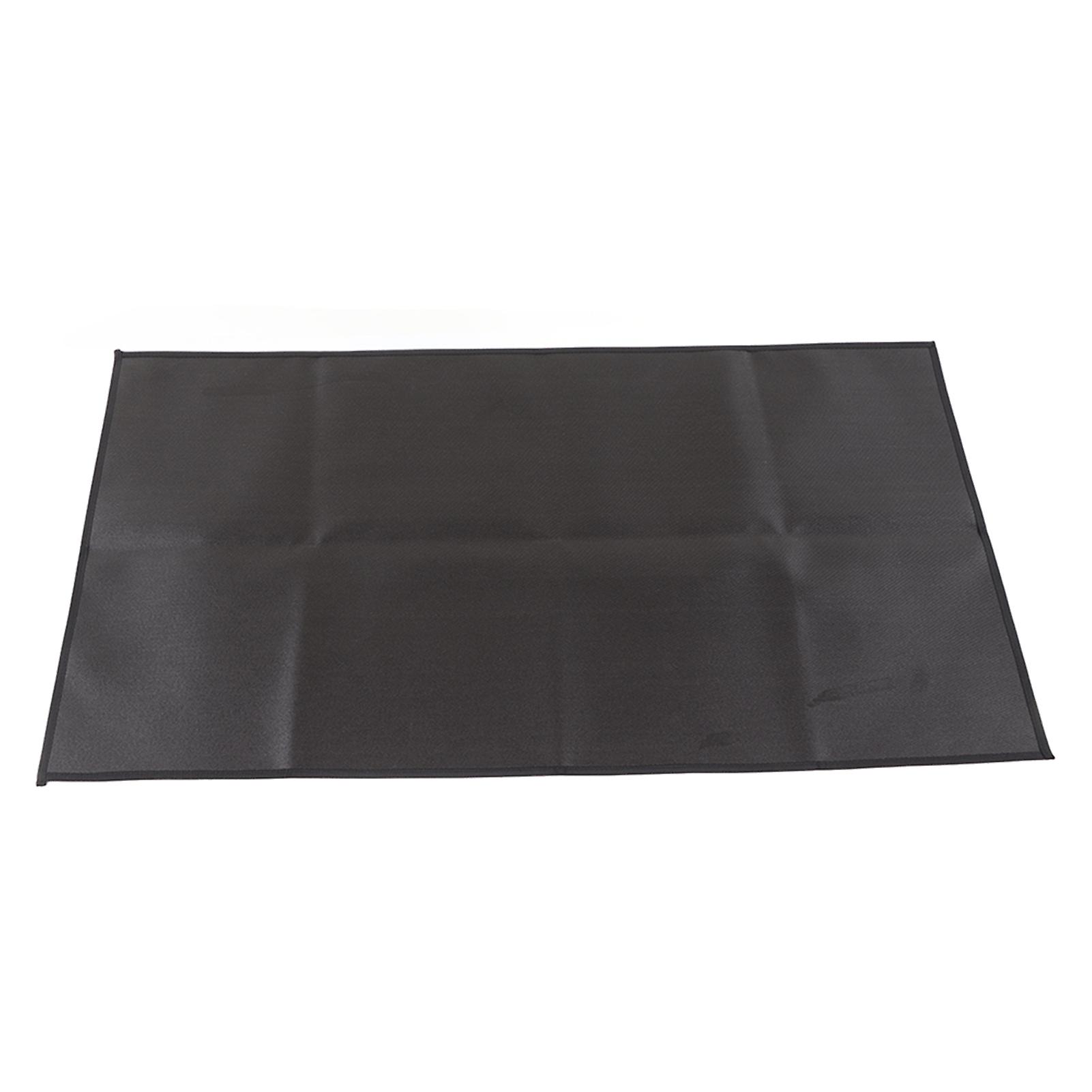 Grill Pad Fireproof Heat Resistant Insulated Pad Protector Black for Home Patio Garden M