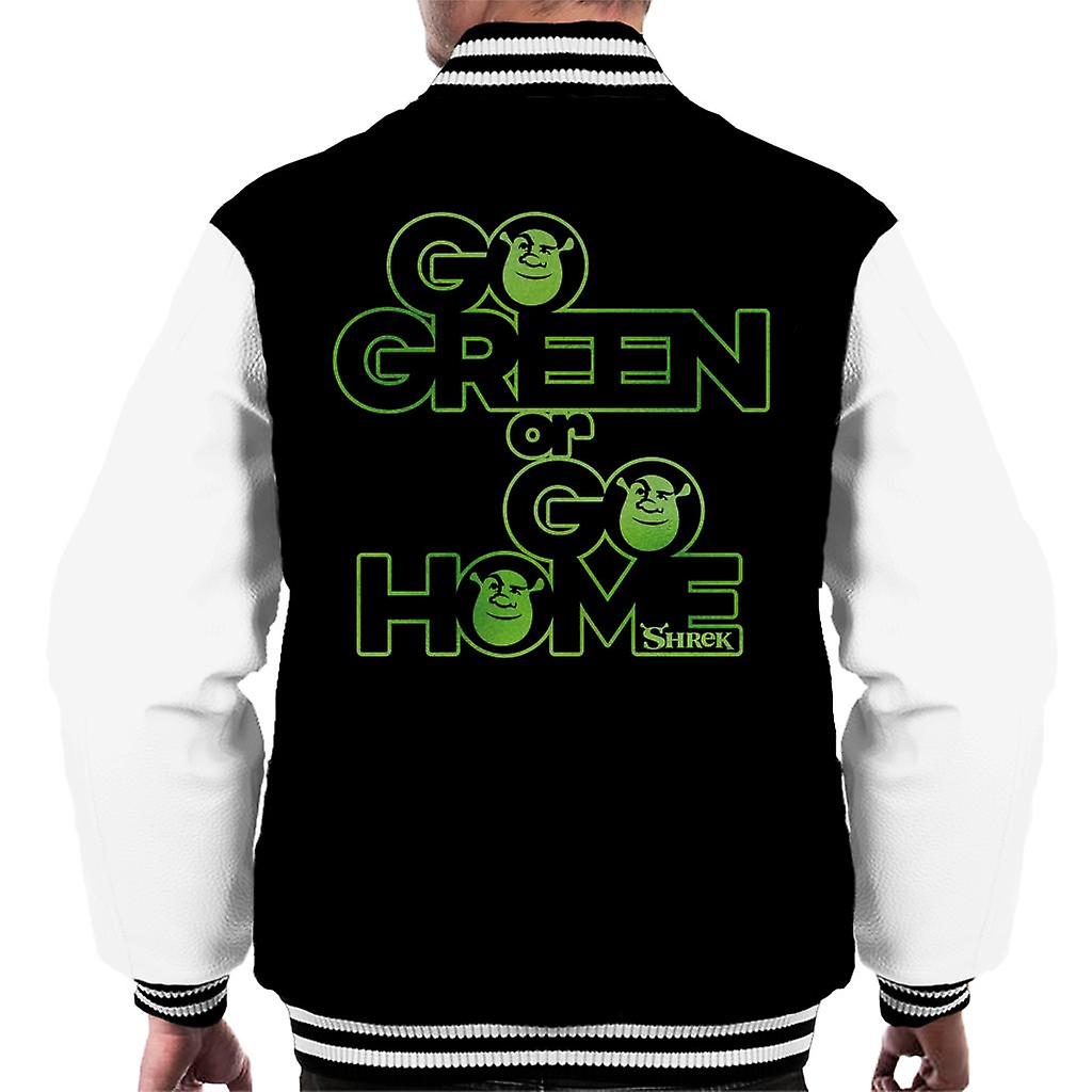 Shrek Go Green Or Go Home Men's Varsity Jacket