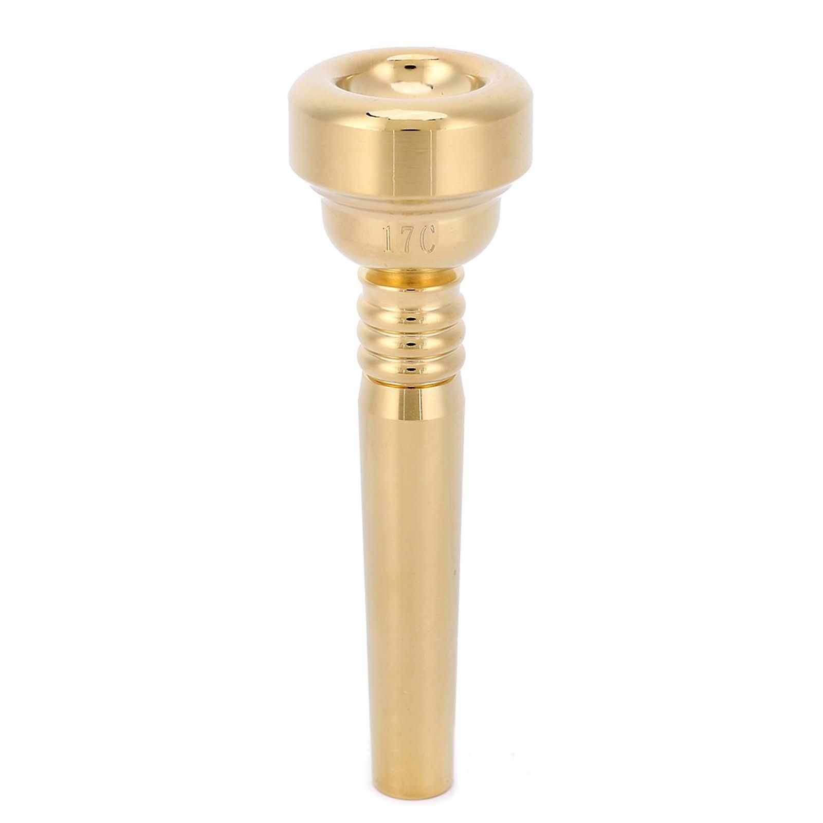 Gold trumpet mouthpiece, beginner accessory, trendy style, 17th century