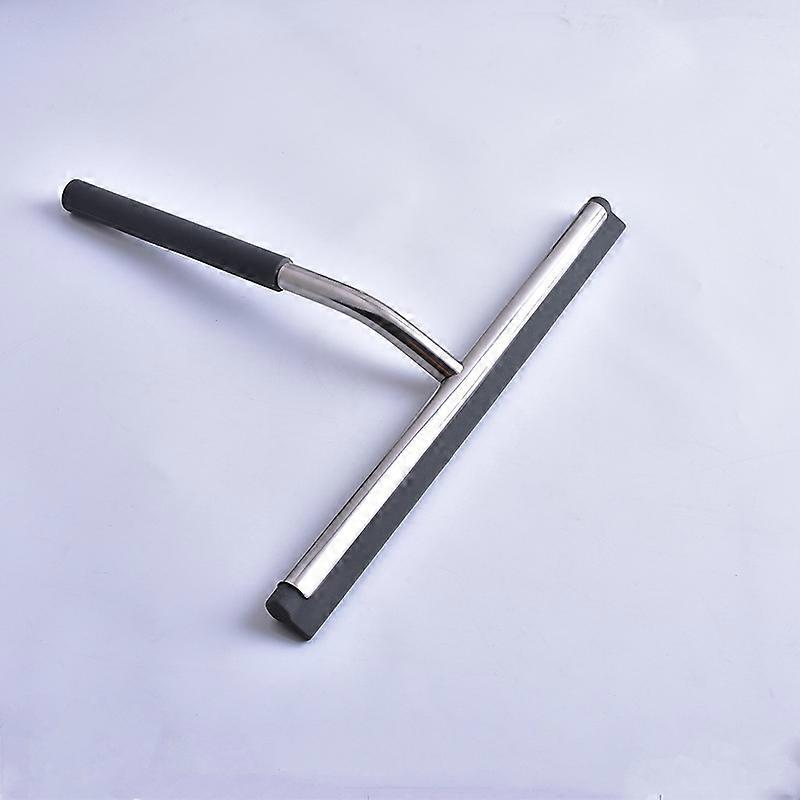 Shower Squeegee Stainless Steel Window Squeegee Cleaning Squeegee for Bathroom Window (26.5*21.5cm), Included Wall Hook and Silicone Wiper