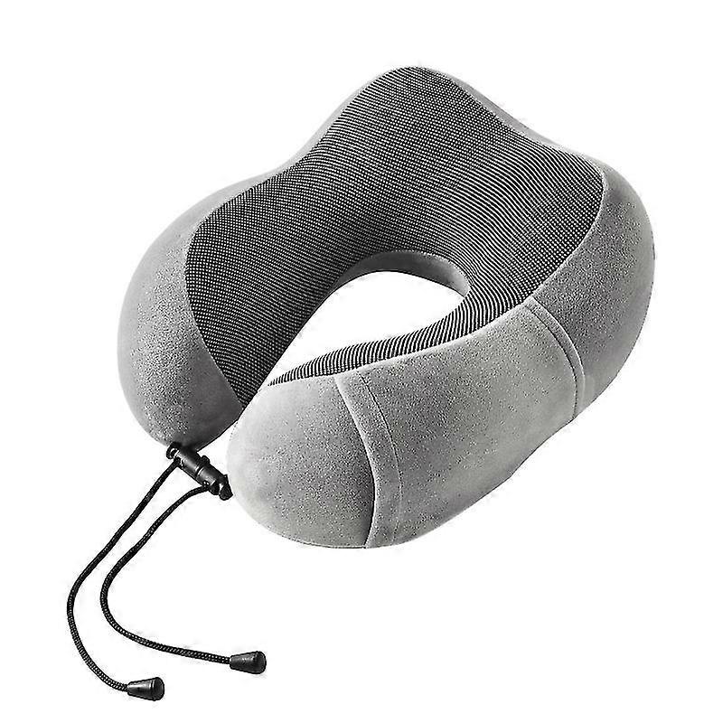 Travel Pillow Memory Foam Neck Pillow Head Falls Forward(gray)