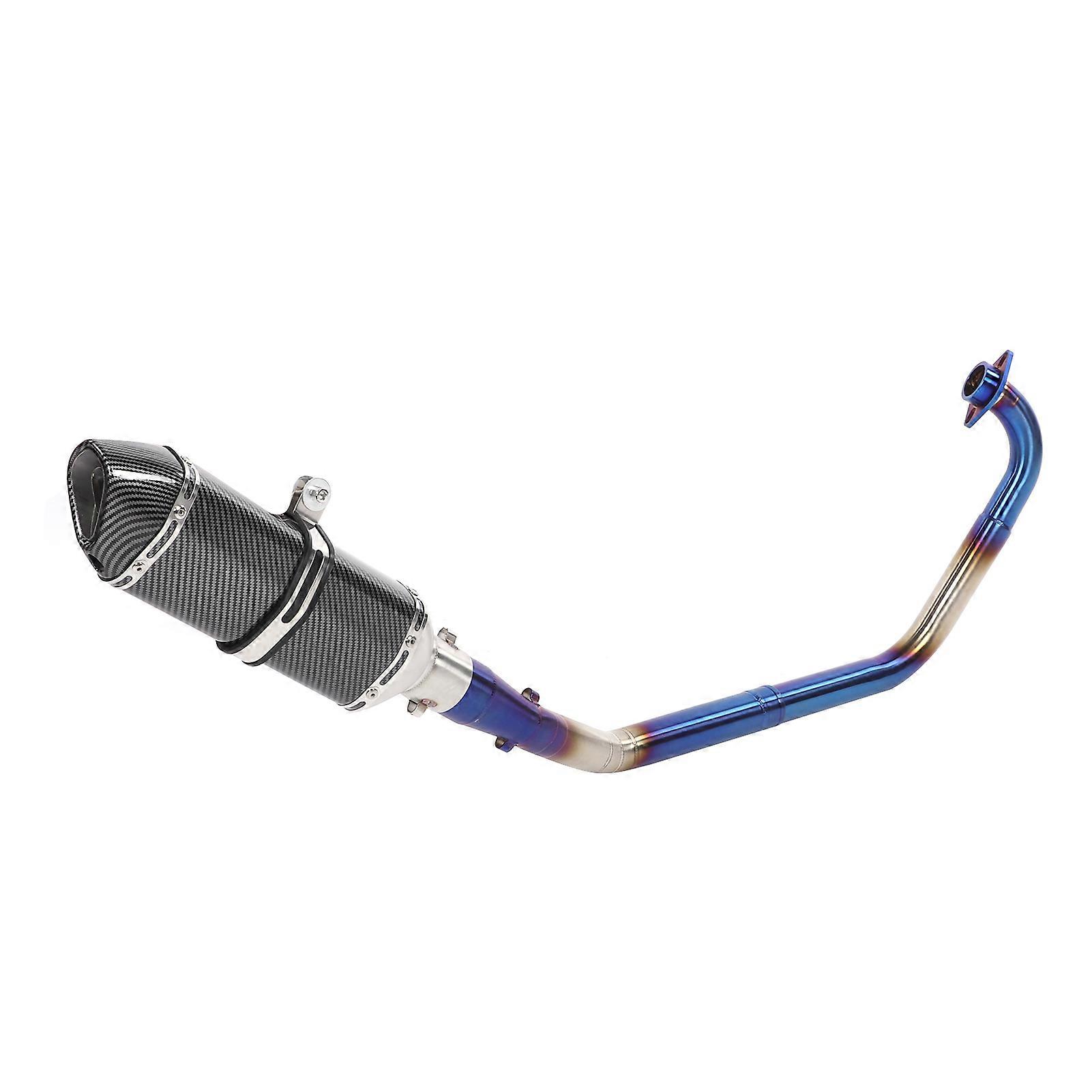 Full Exhaust System Header Carbon Fiber Style SlipOn Muffler Fit for Yamaha YZF R15 V1/V2 0817 E2U611