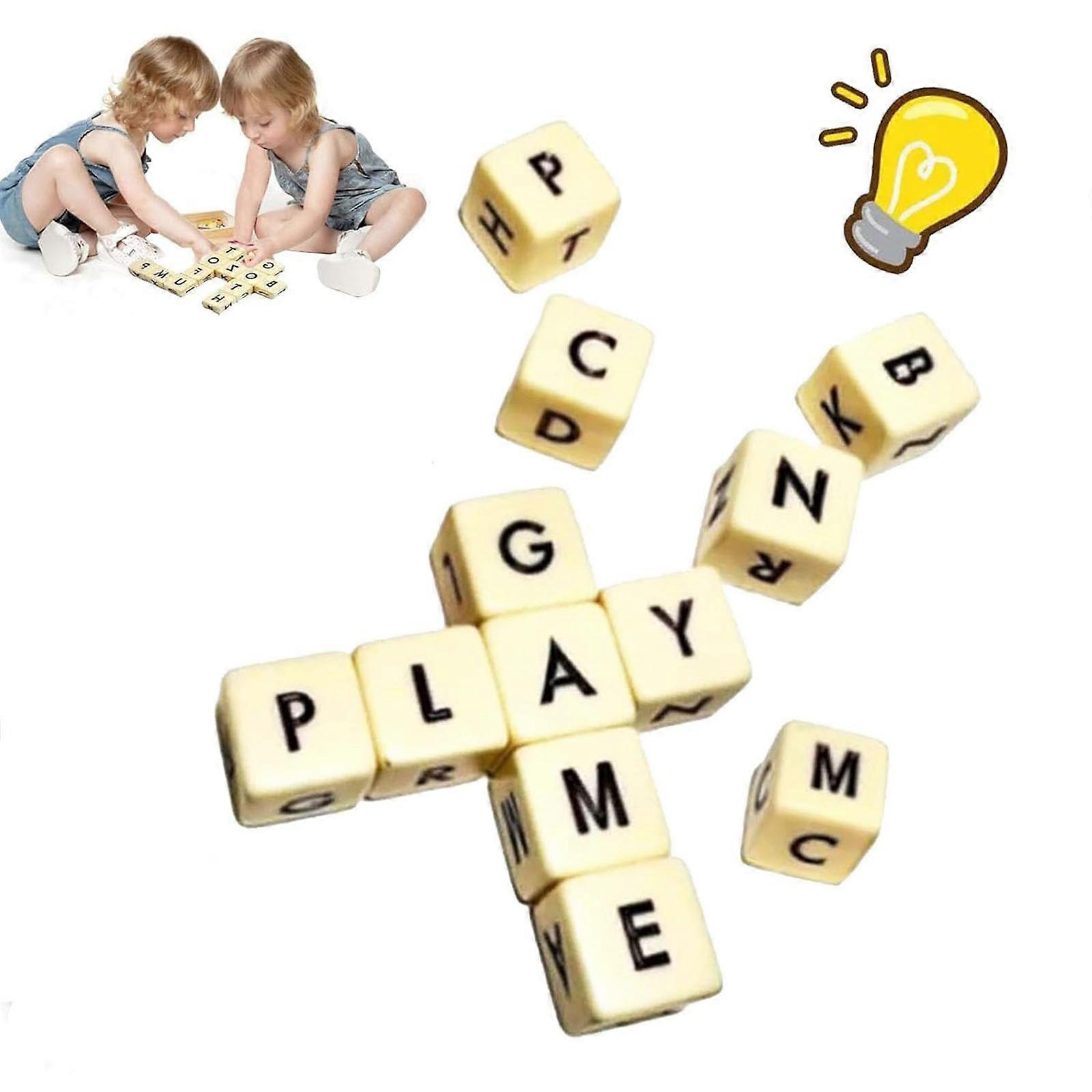 2024 NEW Qless Dice Game with Twelve Dice Letters ,The Crossword Solitaire Game