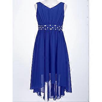 Robe Princesse Fille Manches Courtes Cœur Mousseline D'Été - Mignonne Et Confortable 2-13 Ans