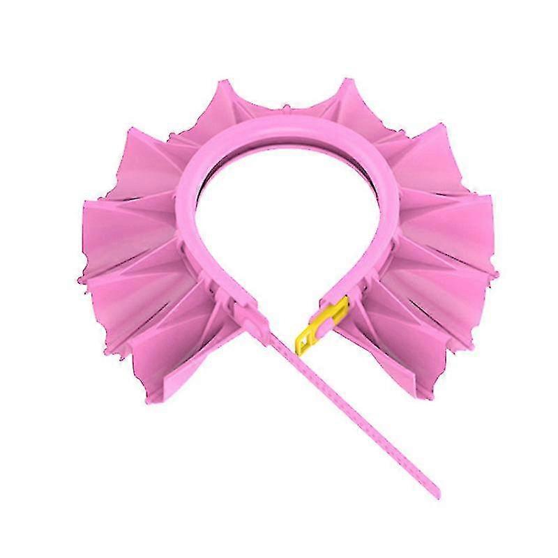 Baby Safe Shampoo And Bath Cap Adjustable Soft Shower Cap Sun Cap (pink)