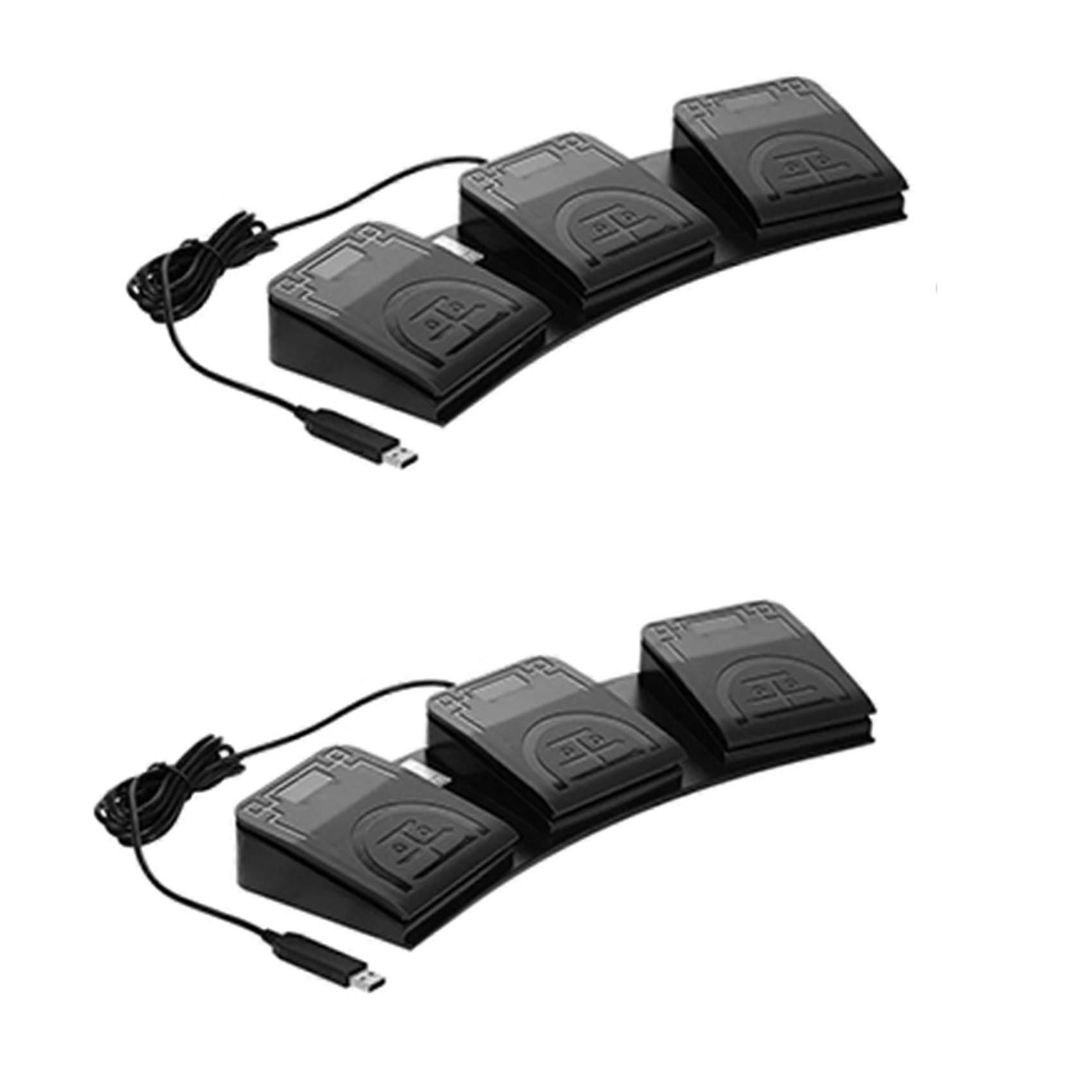 2x Fs2020u1 Usb Foot Switch Control Key Customized Computer Keyboard Action Pedal For Devices Instr