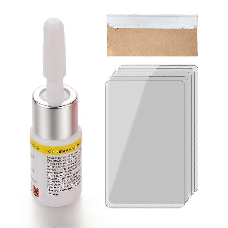 Barsinfi Αυτοκίνητο γυαλί Nano Επισκευή Fluid Kit Επισκευή παρμπρίζ Chip ρωγμή ρωγμή εργαλείο