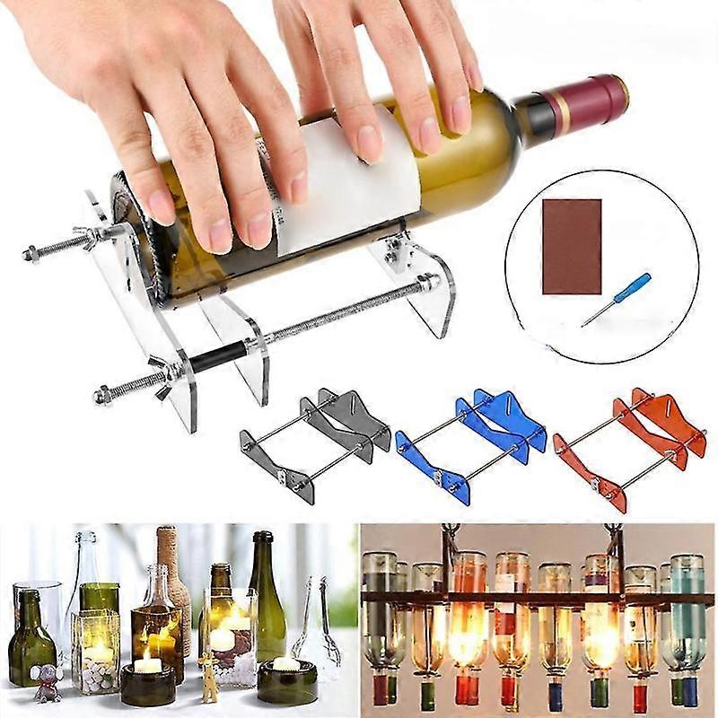 Barsinfi Glass DIY Cutting Tool Acrylic Professional For Bottle Rolling Cutting Glass Bottle Cutting Tool Machine Wine Beer Screwdriver