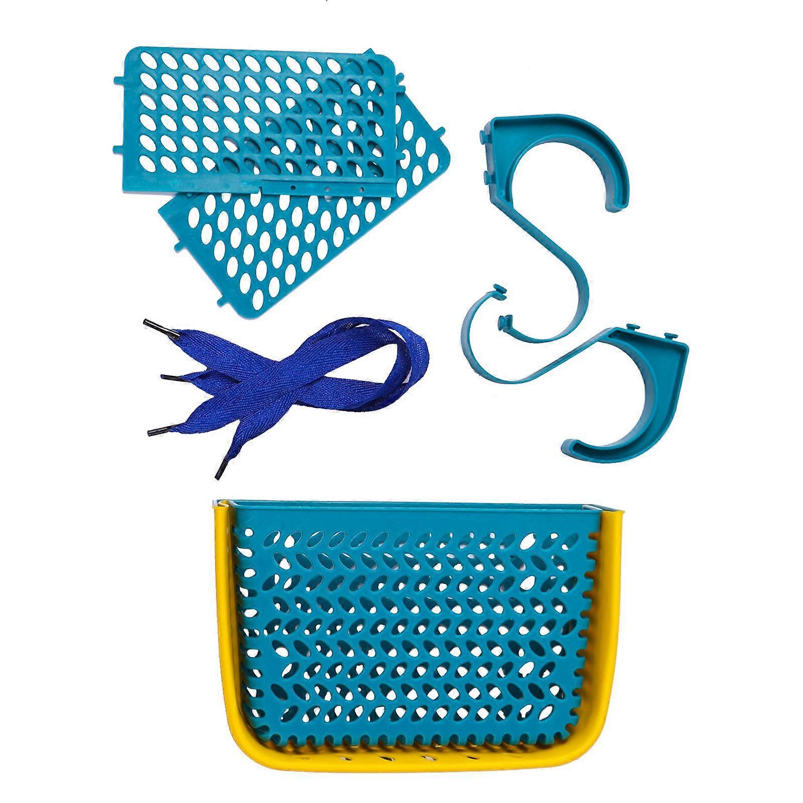 Poolside Storage Basket with Suction Cup above Ground Pool Basket for Drinks