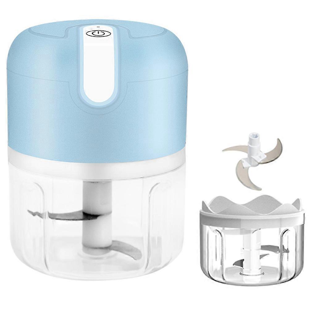 PIAO Electric Mini Garlic Chopper Small Wireless Food Processor Portable Mini Garlic Choppers Blender Mincer Waterproof USB Charging For Ginger Onion
