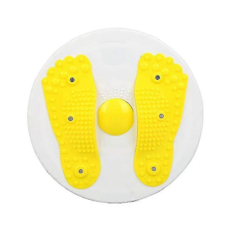 エクササイズマシンウエストトレーニングマシンねじれディスクホーム女性フィットネスイエロー