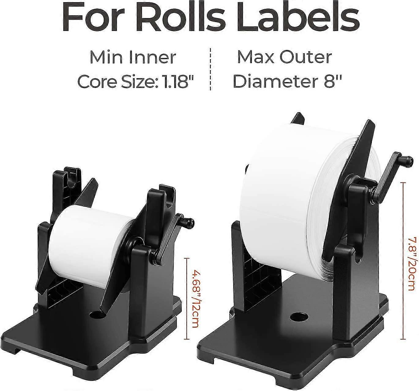 External Rolls Label Holder, 2 In 1 Fan-fold Stack Paper Holder For Desktop Thermal Label Printer from SENZHE shop