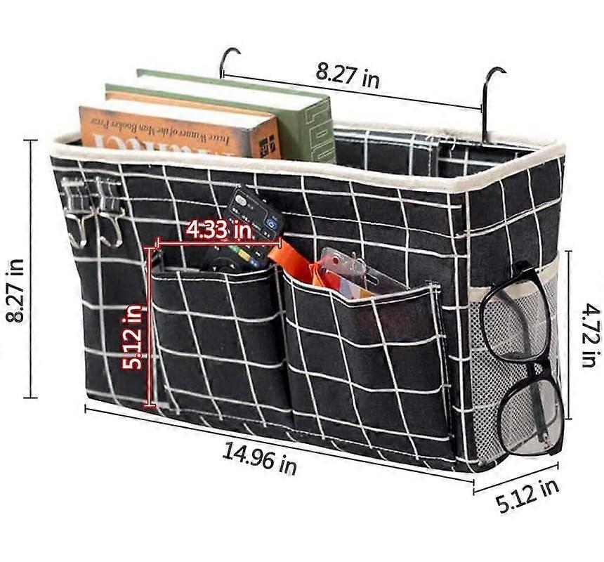 Nightstand hanging storage bag use in headboard, bunk beds