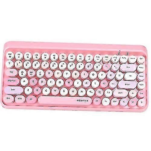 Bluetooth Colorful Computer Keyboards Wireless Mini Flexible 84keys
