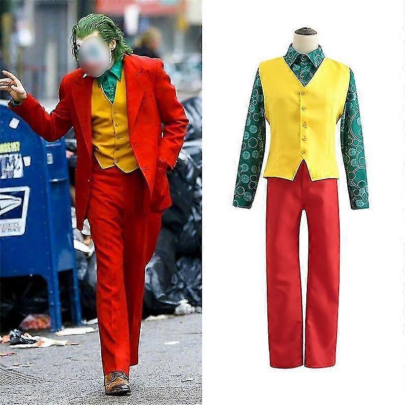 Joker Halloween Cosplay Costume, Arthur Fleck Joaquin Phoenix Suit - JA