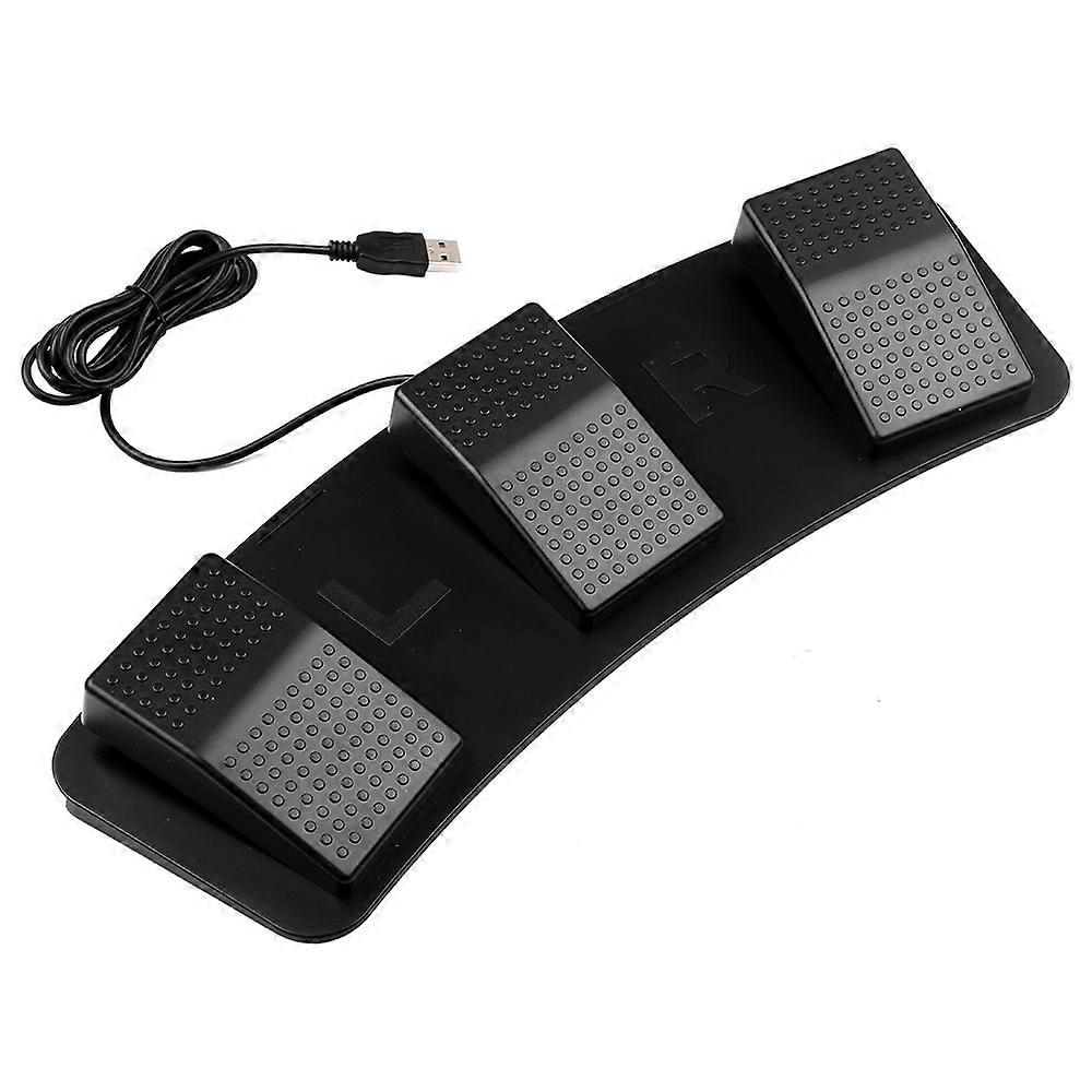 FS23-PM USB Triple Foot Switch Multifunctional Customized Foot Pedal Mechanical Switch for Image Acquisition Music Game Control