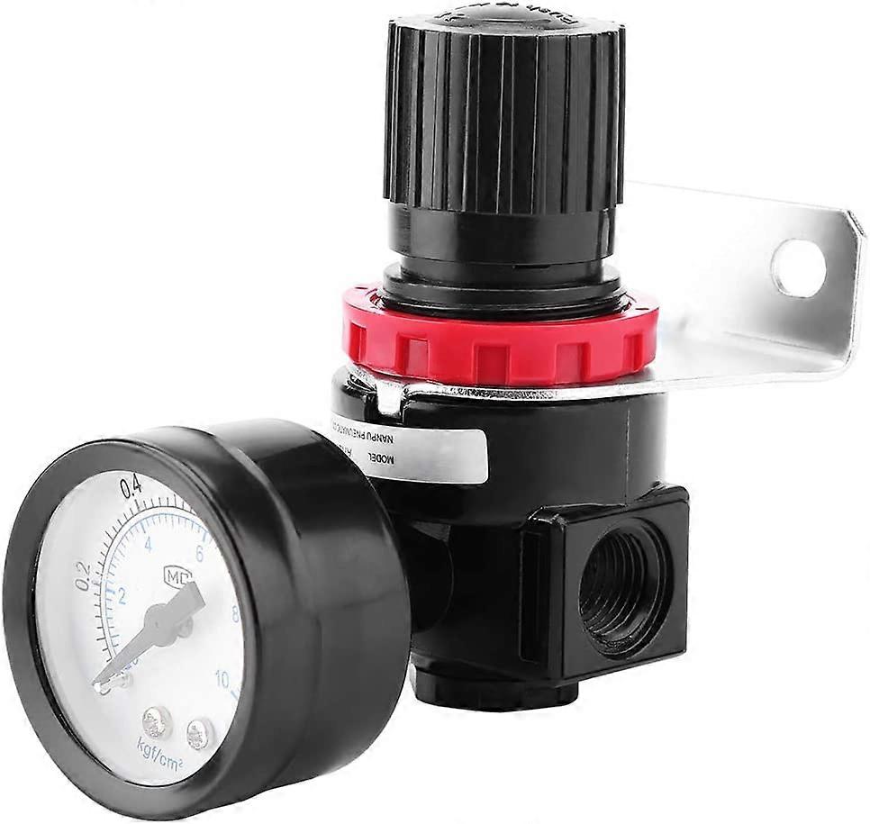 ZK- Pressure Regulator, AR2000 G1/4 Pneumatic Compressor Gauge Pressure Regulator with Pressure Gauge
