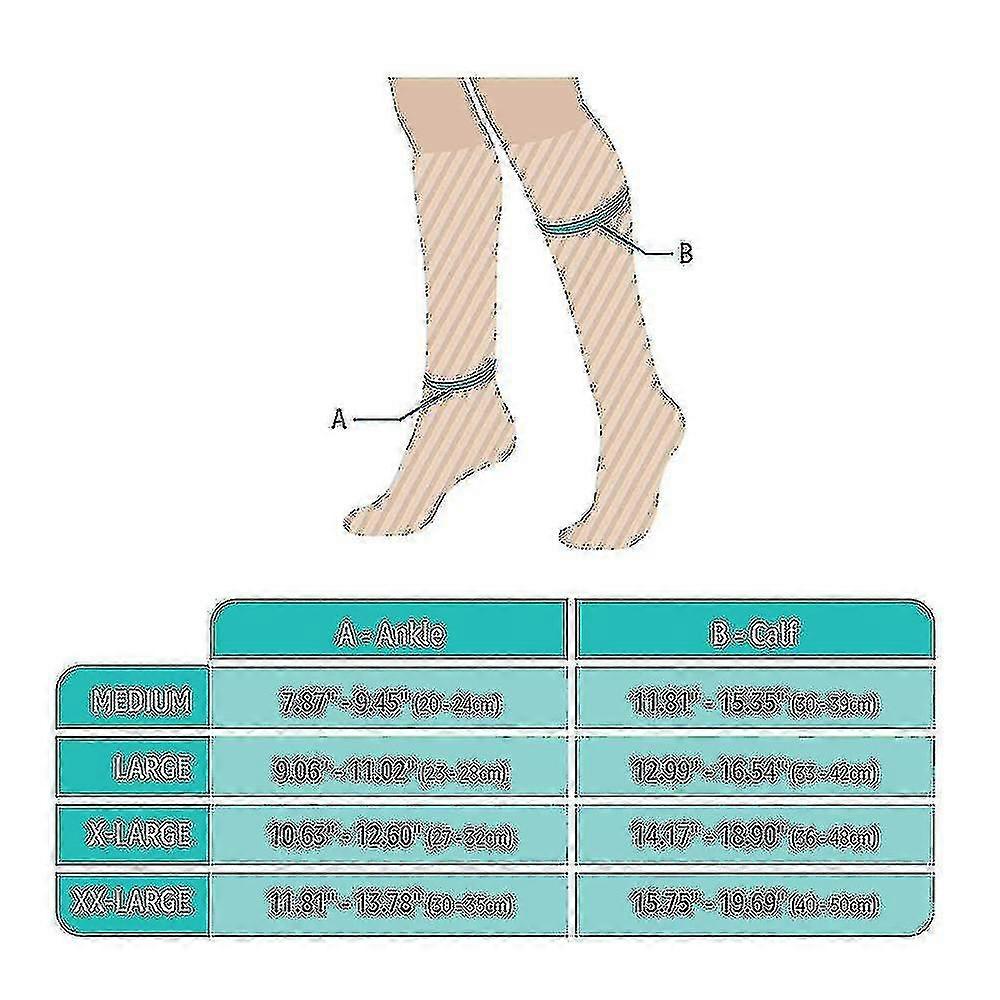 Medical Compression Stockings 22-32 Mmhg Knee High Compression Socks Open Toe Compression Socks