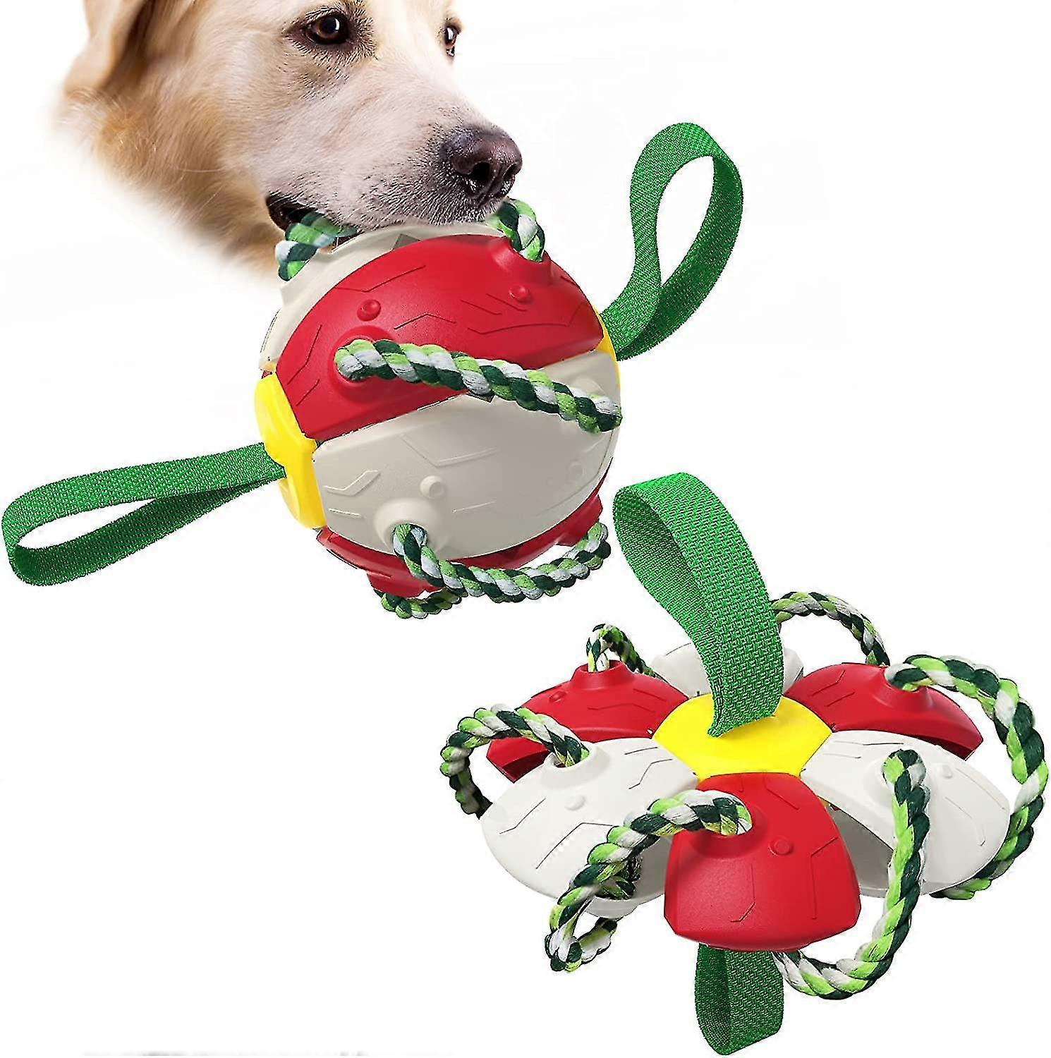 Dog Ball With String Interactive Ball Toy, Pet Toy Flying Saucer Ball, Flying Saucer Ball Dog Toy Puppies Toy