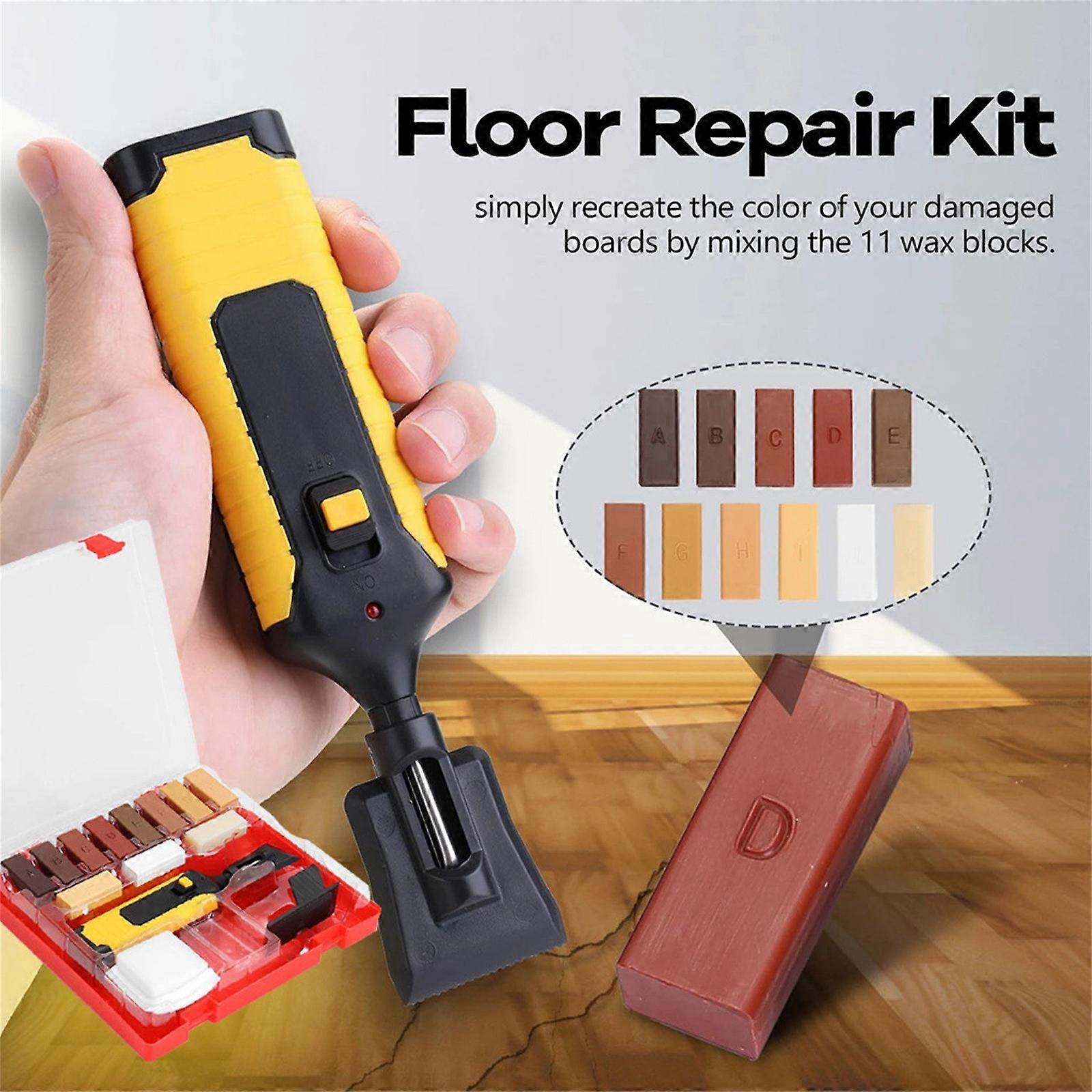 Laminate Repairing Kit Wax System Floor Worktop Scratches Mending Tool Set Flye244024