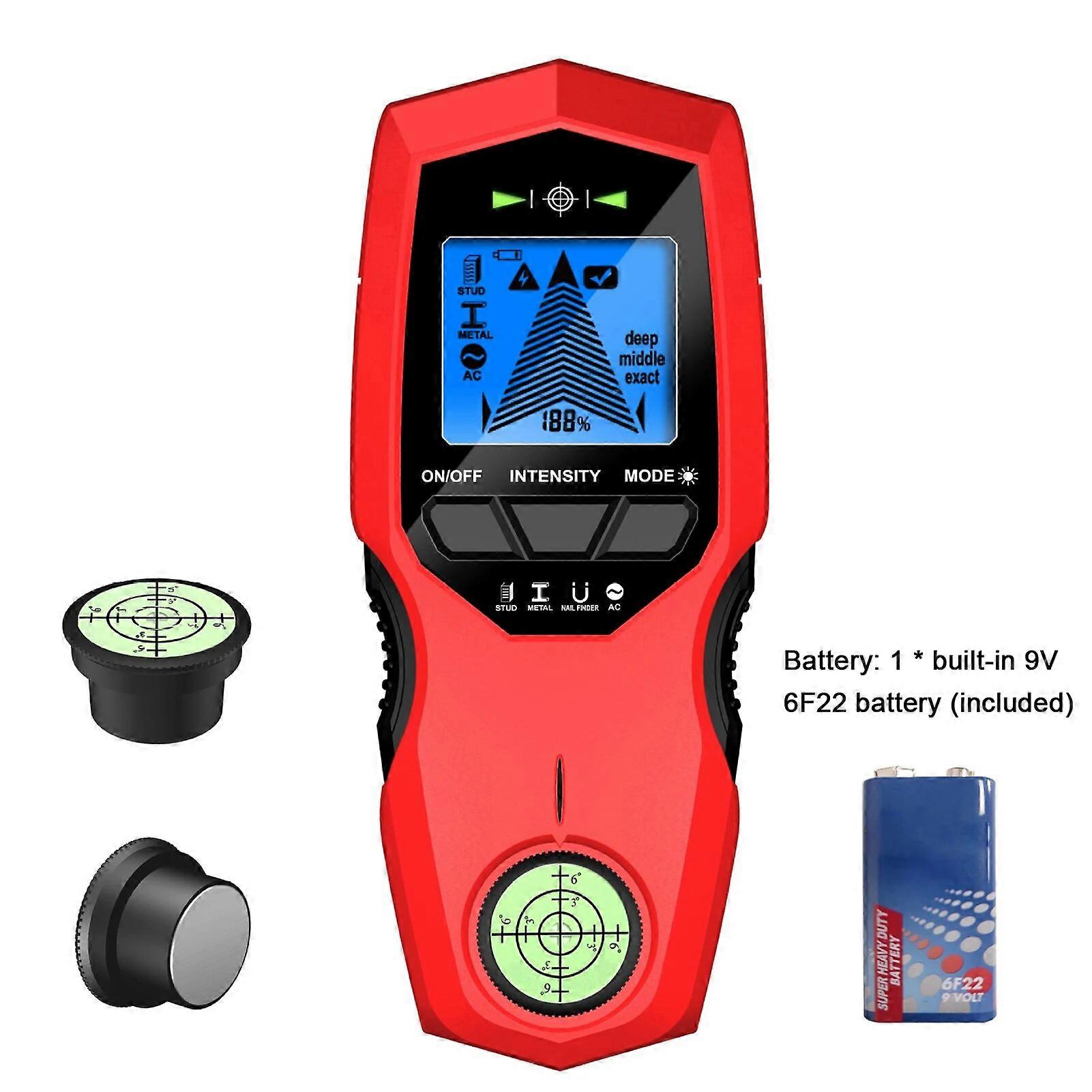 LCD Backlight Display Digital Wall Detector Metal Sensor Wood Stud Finder AC Cable Scanner Three Scanning Modes Switchable