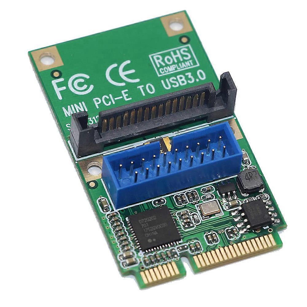 Mini Pci-E to USB3.0 Adapter Card Mini Pcie To19Pin/20Pin USB 3.0 Expansion Card with 15Pin Sata Po