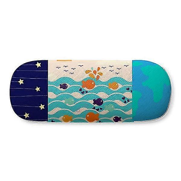 Ψάρια Sky Wave Σύννεφο Art Deco Μόδα Σκληρό Κέλυφος Γυαλιά Γυαλιά Περίπτωση Αστέρι Ουρανός